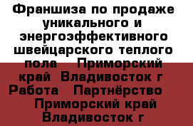 Франшиза по продаже уникального и энергоэффективного швейцарского теплого пола. - Приморский край, Владивосток г. Работа » Партнёрство   . Приморский край,Владивосток г.